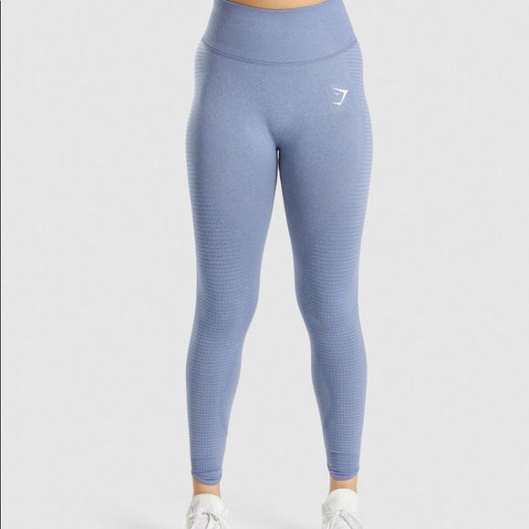 Gymshark Pants - Gymshark Vital Seamless Rise Leggings Blue Marl